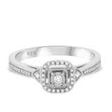 Photo of Ida 1/2 ct tw. Diamond Princess Cluster Trio Set 14K White Gold [BT204WE-C000]