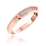 Photo of Nora 1/2 ct tw. Diamond Round Cluster Trio Set 10K Rose Gold [BT210RL]