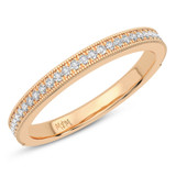 Photo of Annemarie 1 1/4 ct tw. Lab Grown Diamond Princess Solitaire Bridal Set 14K Rose Gold [BT5894RL]