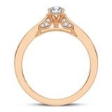 Photo of Killian 1 1/2 ct tw. Lab Grown Diamond Pear Solitaire Bridal Set 14K Rose Gold [BT5886RE-M090]