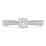 Photo of Nero 1 1/3 ct tw. Lab Grown Diamond Round Solitaire Engagement Ring 14K White Gold [BT5876WE-L070]