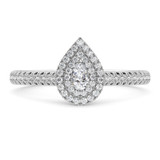 Photo of Kemina 3/4 ct tw. Lab Grown Diamond Pear Solitaire Engagement Ring 14K White Gold [BT5884WE-C000]