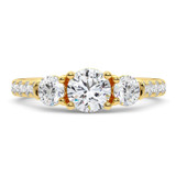 Photo of Floryn 1 3/4 ct tw. Lab Grown Diamond Round Solitaire Engagement Ring 14K Yellow Gold [BT5898YE-L080]
