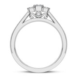 Photo of Annemarie 1 1/4 ct tw. Lab Grown Diamond Princess Solitaire Bridal Set 14K White Gold [BT5894WE-C000]