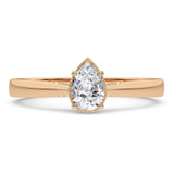 Photo of Killian 1 ct tw. Lab Grown Diamond Pear Solitaire Engagement Ring 14K Rose Gold [BT5886RE-M090]