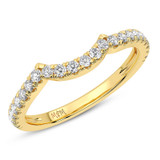 Photo of Zelda 1 3/8 ct tw. Lab Grown Diamond Pear Solitaire Bridal Set 14K Yellow Gold [BT5878YL]