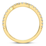 Photo of Zelda 1 3/8 ct tw. Lab Grown Diamond Pear Solitaire Bridal Set 14K Yellow Gold [BT5878YL]