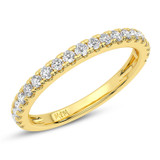 Photo of Ofu 1 1/2 ct tw. Lab Grown Diamond Round Solitaire Bridal Set 14K Yellow Gold [BT5872YL]