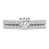 Photo of Kitana 2 ct tw. Lab Grown Diamond Round Solitaire Bridal Set 14K White Gold [BR5883W-L090]
