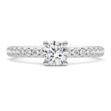 Photo of Kitana 2 ct tw. Lab Grown Diamond Round Solitaire Bridal Set 14K White Gold [BT5883WE-L090]