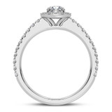 Photo of Valens 2 ct tw. Lab Grown Diamond Round Solitaire Bridal Set 14K White Gold [BT5875WE-L070]