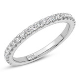 Photo of Valens 2 ct tw. Lab Grown Diamond Round Solitaire Bridal Set 14K White Gold [BT5875WL]