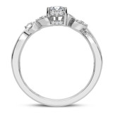 Photo of Zelda 7/8 ct tw. Lab Grown Diamond Pear Solitaire Engagement Ring 14K White Gold [BT5878WE-M070]