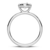 Photo of Sakura 3/4 ct tw. Lab Grown Diamond Round Solitaire Bridal Set 14K White Gold [BT5899WE-L070]
