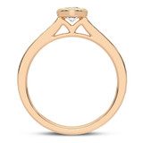 Photo of Cassia 1 1/4 ct tw. Lab Grown Diamond Round Solitaire Engagement Ring 14K Rose Gold [BT5896RE-L070]
