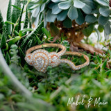 Photo of Rhiannon 2 1/2 ct tw. Lab Grown Diamond Pear Solitaire Bridal Set 14K Rose Gold [BR5887R-M070]