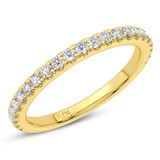 Photo of Valens 2 ct tw. Lab Grown Diamond Round Solitaire Bridal Set 14K Yellow Gold [BT5875YL]