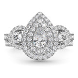 Photo of Rhiannon 2 1/2 ct tw. Lab Grown Diamond Pear Solitaire Bridal Set 14K White Gold [BR5887W-M070]