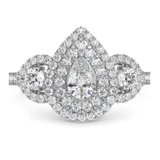 Photo of Rhiannon 2 1/2 ct tw. Lab Grown Diamond Pear Solitaire Bridal Set 14K White Gold [BT5887WE-M070]