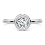 Photo of Sakura 3/4 ct tw. Lab Grown Diamond Round Solitaire Engagement Ring 14K White Gold [BT5899WE-L070]