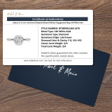 Sakura 3/4 ct tw. Lab Grown Diamond Round Solitaire Engagement Ring 14K White Gold