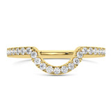 Photo of Rhiannon 2 1/2 ct tw. Lab Grown Diamond Pear Solitaire Bridal Set 14K Yellow Gold [BT5887YL]