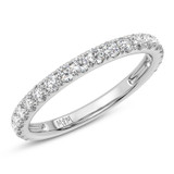 Photo of Matina 3 ct tw. Lab Grown Diamond Round Solitaire Bridal Set 14K White Gold [BT5892WL]