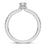 Photo of Nero 1 7/8 ct tw. Lab Grown Diamond Round Solitaire Bridal Set 14K White Gold [BT5876WE-L070]
