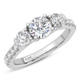 Photo of Floryn 1 3/4 ct tw. Lab Grown Diamond Round Solitaire Engagement Ring 950 Platinum [BT5898PE-L080]