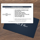 Zaila 1 1/2 ct tw. Lab Grown Diamond Emerald Solitaire Engagement Ring 950 Platinum