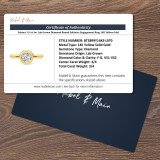Sakura 3/4 ct tw. Lab Grown Diamond Round Solitaire Engagement Ring 14K Yellow Gold