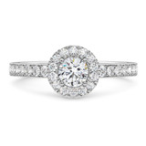 Photo of Ronika 2 7/8 ct tw. Lab Grown Diamond Round Solitaire Bridal Set 14K White Gold [BT5888WE-L070]