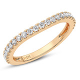Photo of Maska 2 1/5 ct tw. Lab Grown Diamond Round Solitaire Bridal Set 14K Rose Gold [BT5877RL]