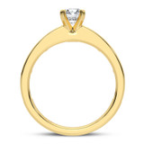 Photo of Jacinta 1 1/7 ct tw. Lab Grown Diamond Round Solitaire Engagement Ring 14K Yellow Gold [BT5895YE-L070]