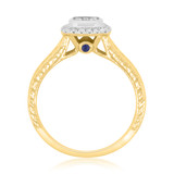 Photo of Daniel 5/8 ct tw. Diamond Cushion Cluster Engagement Ring 10K Yellow Gold [BT855YE-C000]