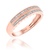 Photo of Bali 1/5 ct tw. Diamond Mens Band 10K Rose Gold [BT865RM]