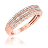 Photo of Andromeda 1/3 ct tw. Diamond Mens Band 10K Rose Gold [BT862RM]