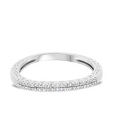 Photo of Bali 3/8 ct tw. Diamond Wedding Band Set 14K White Gold [BT865WL]
