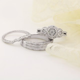 Photo of Andromeda 1 1/4 ct tw. Diamond Fancy Cluster Trio Set 14K Yellow Gold [BT862Y-C000]