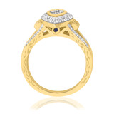 Photo of Bali 5/8 ct tw. Diamond Pear Cluster Engagement Ring 14K Yellow Gold [BT865YE-C000]