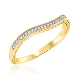Photo of Daniel 1/3 ct tw. Diamond Same Sex Ladies Band Set 14K Yellow Gold [BT855YL]