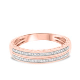 Photo of Bali 3/8 ct tw. Diamond Same Sex Mens Band Set 10K Rose Gold [BT865RM]