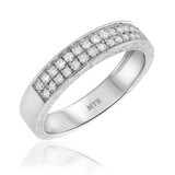 Photo of Daniel 2/3 ct tw. Diamond Wedding Band Set 14K White Gold [BT856WM]