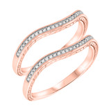 Photo of Daniel 1/3 ct tw. Diamond Same Sex Ladies Band Set 10K Rose Gold [WL855R]