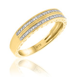 Photo of Bali 1/5 ct tw. Diamond Mens Band 14K Yellow Gold [BT865YM]