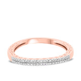 Photo of Bali 3/8 ct tw. Diamond Wedding Band Set 10K Rose Gold [BT865RL]