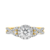 Photo of Margie 7/8 ct tw. Lab Grown Diamond Round Solitaire Engagement Ring 14K Yellow Gold [BT1621YE-C000]