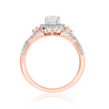 Photo of Margie 7/8 ct tw. Lab Grown Diamond Round Solitaire Engagement Ring 14K Rose Gold [BT1621RE-C000]