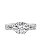 Photo of Carson 1 ct tw. Lab Grown Diamond Round Solitaire Engagement Ring 10K White Gold [BT1623WE-C000]