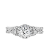 Photo of Margie 7/8 ct tw. Lab Grown Diamond Round Solitaire Engagement Ring 10K White Gold [BT1621WE-C000]